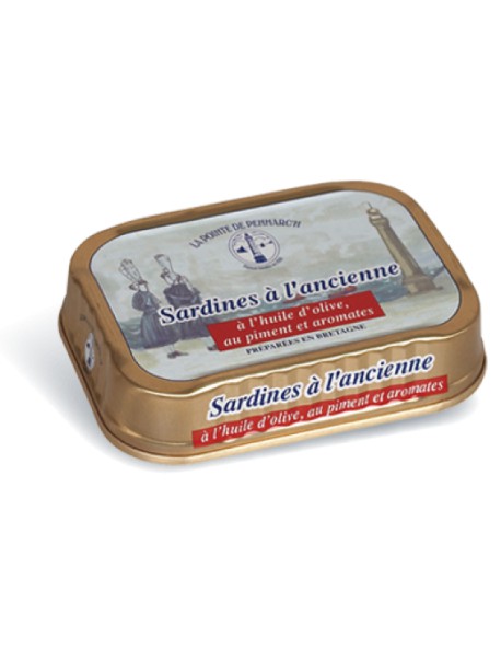 Sardines à l’ancienne à l’huile d’olive, au piment et aromates  – La Pointe de Penmarc’h