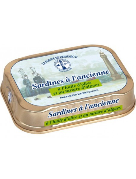 Sardines à l’ancienne à l’huile d’olive et au tartare d’algues  –  La Pointe de Penmarc’h