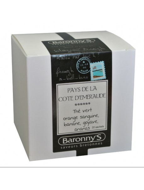 Thé « Pays de la Côte d’Emeraude » Baronny’s – Saveurs Bretonnes (sachets)