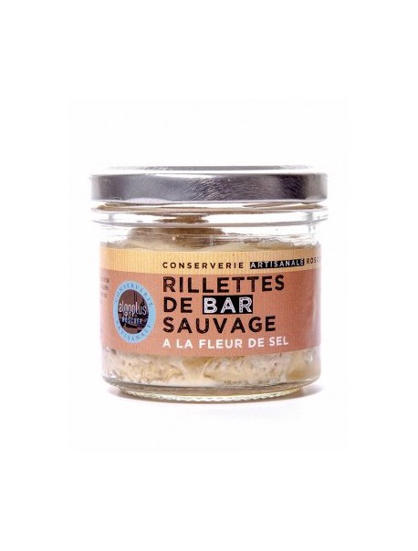 Rillettes de bar sauvage à la fleur de sel, marque « Algoplus »