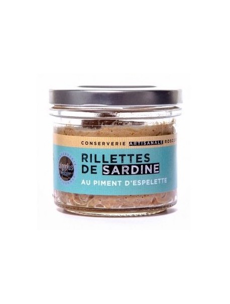 Rillettes de sardines au piment d’Espelette, marque « Algoplus »