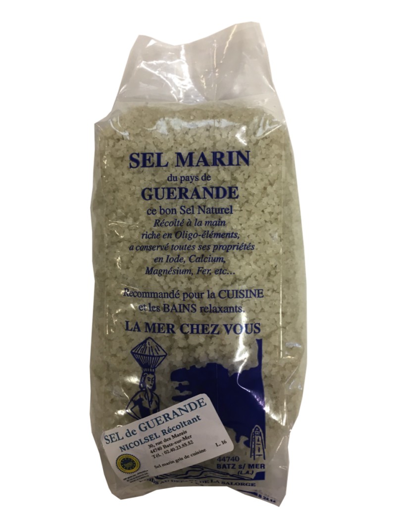 Gros sel de Guérande en sachet 1 kg