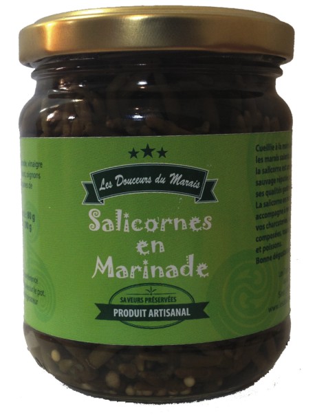 Salicornes en marinade : marque « Les douceurs du marais »